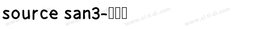 source san3字体转换